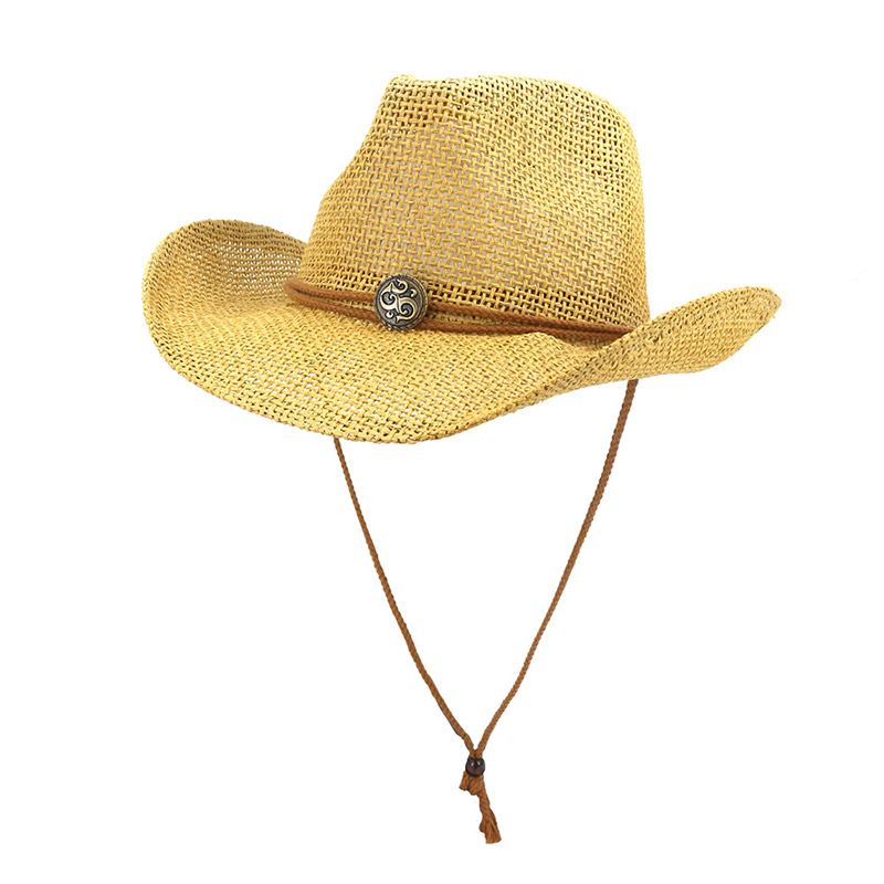 Voksen Sun Straw Western cowboyhatt