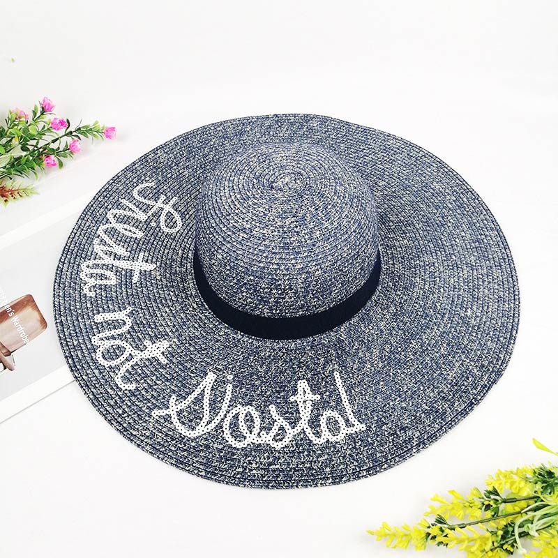 Eier du Logo Lady Straw Hat for Summer