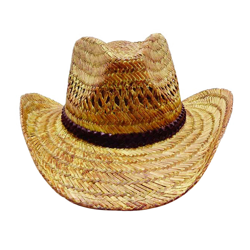 Hule strå herre cowboyhatt