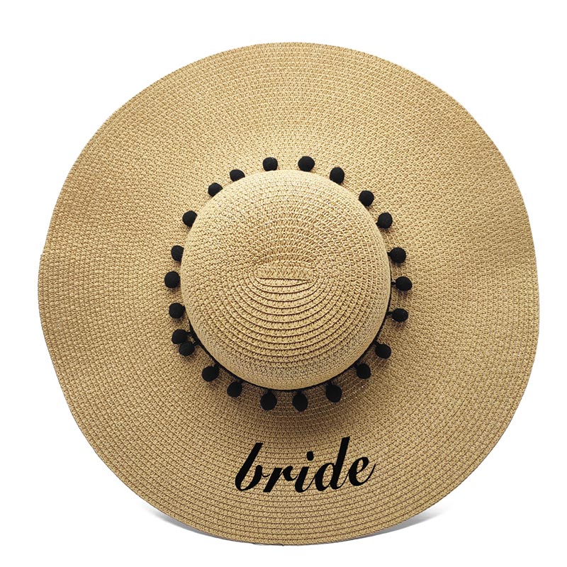 Personlig bryllupsreise Bride Ladys Floppy Sun Hat