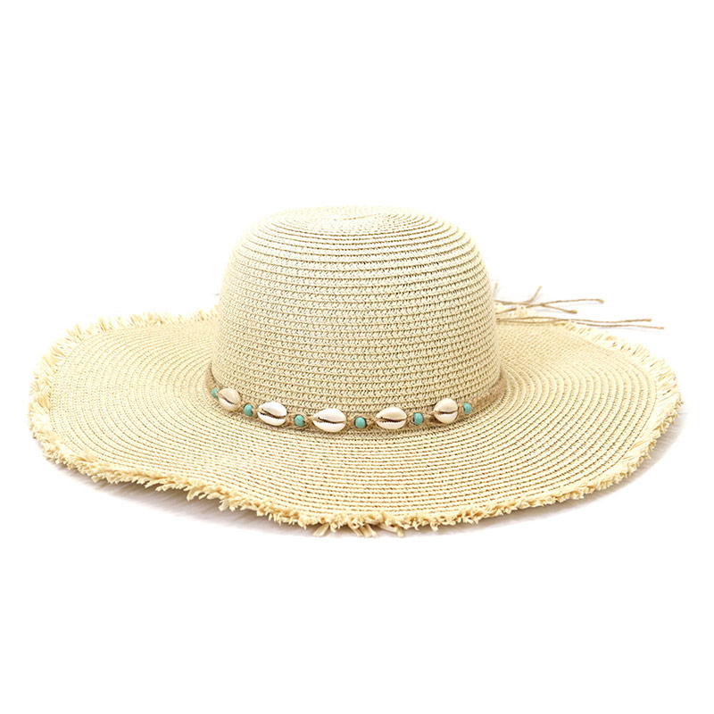 Stilig Shell Band Beach Lady Floppy Sombrero